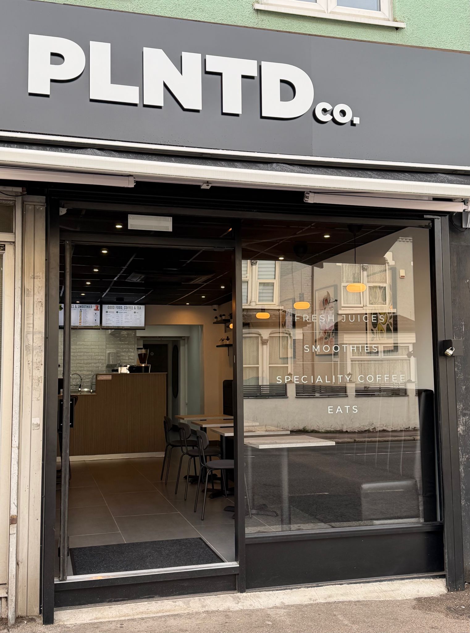 The PLNTD Co. shopfront in Leyton